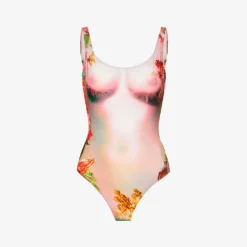 Jean Paul Gaultier Floral-print Fitted Swimsuit