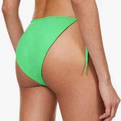 SELF PORTRAIT Self-tie High-leg Bikini Bottoms -Outlet Pique Style Store R04137717 GREEN ALT03