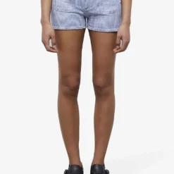 THE KOOPLES Striped Low-rise Stretch-denim Shorts 7 THE KOOPLES Striped Low-rise Stretch-denim Shorts -Outlet Pique Style Store R04137808 BLUE6 ALT02
