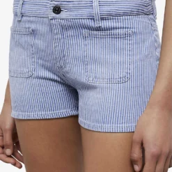 THE KOOPLES Striped Low-rise Stretch-denim Shorts 9 THE KOOPLES Striped Low-rise Stretch-denim Shorts -Outlet Pique Style Store R04137808 BLUE6 ALT04