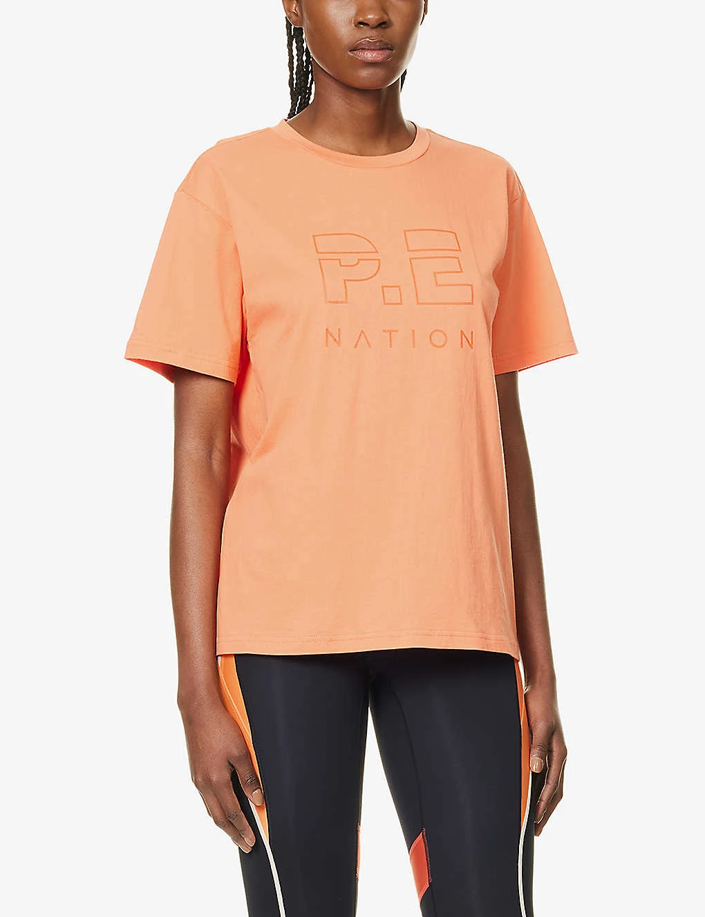 P.E NATION Heads Up Logo-print Organic-cotton T-shirt 3 P.E NATION Heads Up Logo-print Organic-cotton T-shirt - Image 3