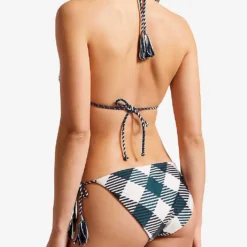 Ted Baker Jasalie Reversible Halter-neck Bikini Top -Outlet Pique Style Store R04139021 WHITE ALT02