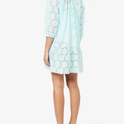Melissa Odabash Ashley Scalloped-hem Cotton Kaftan 8 Melissa Odabash Ashley Scalloped-hem Cotton Kaftan -Outlet Pique Style Store R04139921 SKY ALT03
