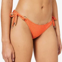 Melissa Odabash Venice Low-rise Bikini Bottoms -Outlet Pique Style Store R04139931 APRICOTZIGZAG ALT02