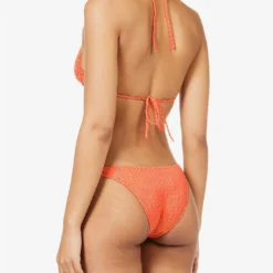 Melissa Odabash Venice Halterneck Bikini Top -Outlet Pique Style Store R04139932 APRICOTZIGZAG ALT03