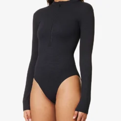 Melissa Odabash Ocean Sports High-neck Swimsuit -Outlet Pique Style Store R04139937 BLACKPIQUE ALT02