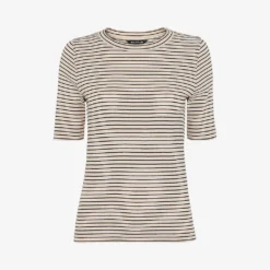 Whistles Stripe-pattern Slim-fit Cotton T-shirt