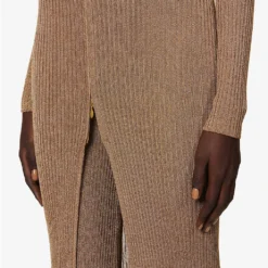 Maisel Ribbed Knitted Cardigan -Outlet Pique Style Store R04140661 MARIGOLD ALT05