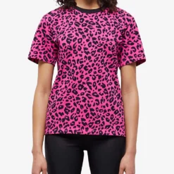 THE KOOPLES Leopard-print Cotton-jersey T-shirt -Outlet Pique Style Store R04140766 BLA92 ALT02