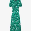 THE KOOPLES Floral-print Silk Midi Dress