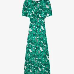 THE KOOPLES Floral-print Silk Midi Dress