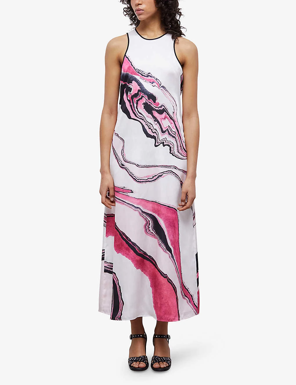 THE KOOPLES Marble-print Woven Maxi Dress 2 THE KOOPLES Marble-print Woven Maxi Dress - Image 2
