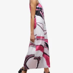 THE KOOPLES Marble-print Woven Maxi Dress 7 THE KOOPLES Marble-print Woven Maxi Dress -Outlet Pique Style Store R04140795 WHI13 ALT02