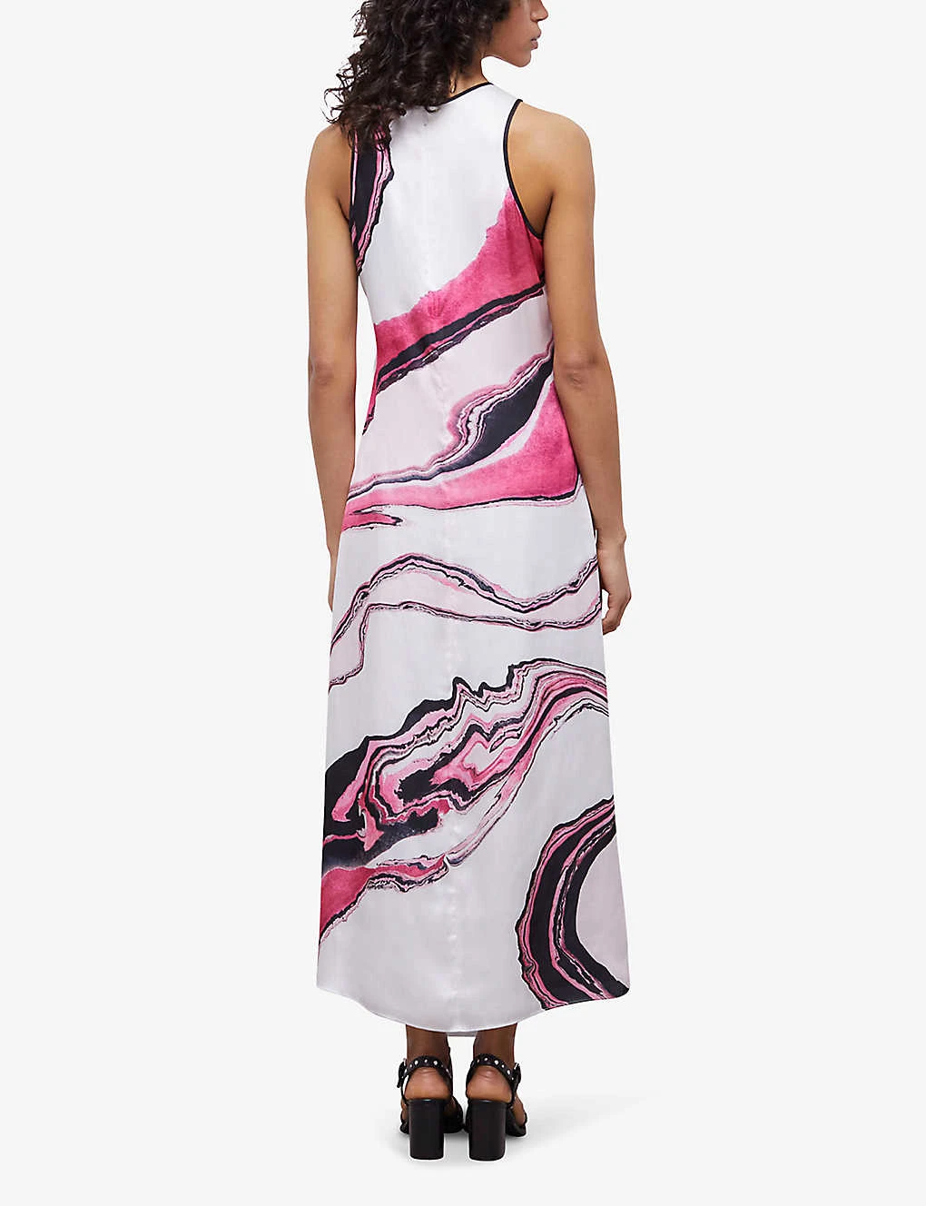 THE KOOPLES Marble-print Woven Maxi Dress 4 THE KOOPLES Marble-print Woven Maxi Dress - Image 4
