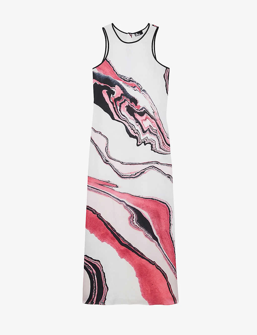 THE KOOPLES Marble-print Woven Maxi Dress 1 THE KOOPLES Marble-print Woven Maxi Dress