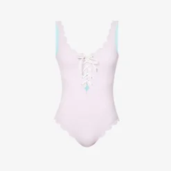 Marysia Palm Springs Scalloped-trim Swimsuit