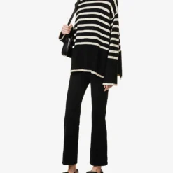 FRAME Le Crop Mini Boot Boot-cut Mid-rise Stretch-denim Jeans -Outlet Pique Style Store R04142181 SHEENNOIR ALT01