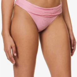 Sicily Fold-over Stretch-recycled Polyamide Bikini Bottom -Outlet Pique Style Store R04142191 PNKPNK ALT02