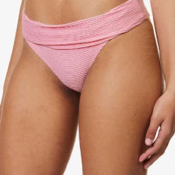 Sicily Fold-over Stretch-recycled Polyamide Bikini Bottom -Outlet Pique Style Store R04142191 PNKPNK ALT04