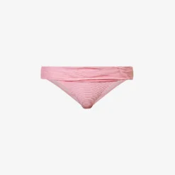 Sicily Fold-over Stretch-recycled Polyamide Bikini Bottom