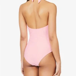 Sicily V-neck Stretch-recycled Polyamide Swimsuit 8 Sicily V-neck Stretch-recycled Polyamide Swimsuit -Outlet Pique Style Store R04142192 PNKPNK ALT03