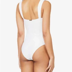Antibes Underwired Stretch-recycled Polyamide Swimsuit -Outlet Pique Style Store R04142197 WHTWHT ALT03