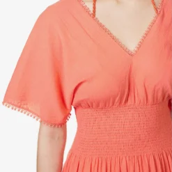 Portofino V-neck Cotton Maxi Dress -Outlet Pique Style Store R04142203 CRLCRL ALT04