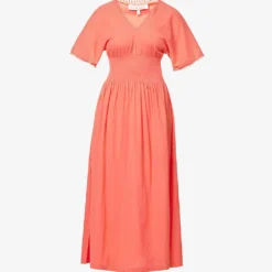 Portofino V-neck Cotton Maxi Dress