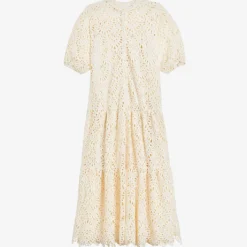 Ted Baker Lezzley Oversized Broderie-anglaise Maxi Dress