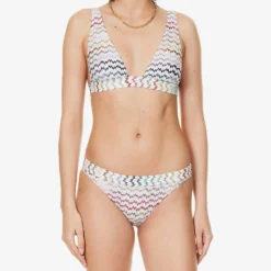 Missoni Raschel Zigzag Bikini -Outlet Pique Style Store R04143386 MULTICOLOURED ALT01