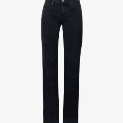 Paige Sonja Brand-patch Wide-leg Mid-rise Recycled-denim Jeans