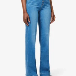 Paige Leenah Flared-leg High-rise Stretch-denim Jeans -Outlet Pique Style Store R04144096 MIDBLUEMINIMALWASH ALT02