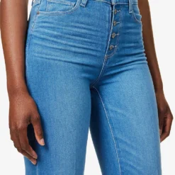 Paige Leenah Flared-leg High-rise Stretch-denim Jeans -Outlet Pique Style Store R04144096 MIDBLUEMINIMALWASH ALT04