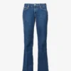 Paige Sabine Flared-leg Low-rise Stretch-denim Jeans