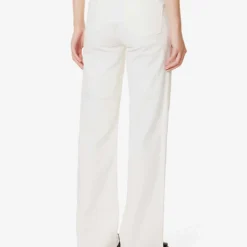 Paige Leenah Lace-up Flared-leg Wide-rise Stretch-denim Jeans -Outlet Pique Style Store R04144130 TONALECRU ALT03