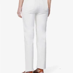 Paige Stella Straight-leg High-rise Stretch-denim Jeans -Outlet Pique Style Store R04144150 ECRUSUNRISE ALT03