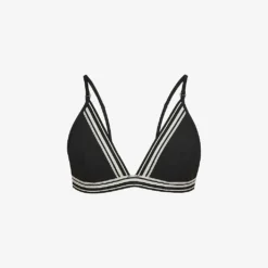 Reiss Faith Contrast-stripe Triangle Bikini Top