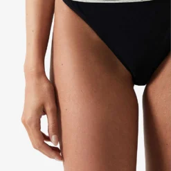 Reiss Faith Contrast-stripe Low-rise Bikini Bottoms -Outlet Pique Style Store R04144338 BLACK ALT02