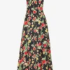 RIXO Freya Floral-print Silk Midi Dress