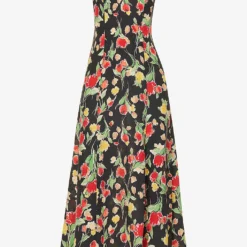 RIXO Freya Floral-print Silk Midi Dress