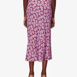 Whistles Floral-print Bias-cut Woven Midi Skirt -Outlet Pique Style Store R04145300 MULTICOLOURED ALT02