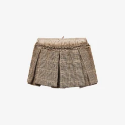 Jaded London Pleated Checked Low-rise Stretch-woven Mini Skirt