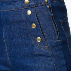 FRAME Sailor Snap Wide-leg Mid-rise Recycled-denim Jeans -Outlet Pique Style Store R04146381 ADELE ALT04