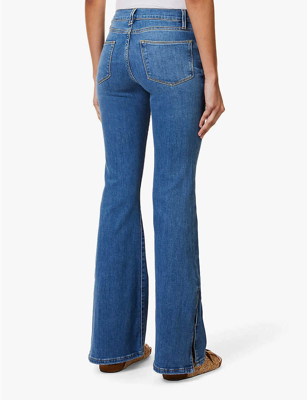 FRAME Le High Flare High-rise Flared-leg Stretch-denim Jeans 4 FRAME Le High Flare High-rise Flared-leg Stretch-denim Jeans - Image 4