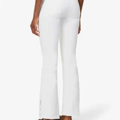 FRAME Le Crop Mini Flare Flared-leg Mid-rise Jeans -Outlet Pique Style Store R04146383 BLANC ALT03
