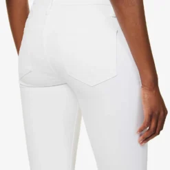 FRAME Le Crop Mini Flare Flared-leg Mid-rise Jeans -Outlet Pique Style Store R04146383 BLANC ALT04