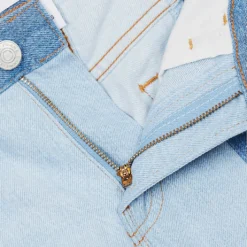 FRAME Split Seam Raw-trim Wide-leg Mid-rise Jeans -Outlet Pique Style Store R04146384 SPLITPERSONALITY ALT05