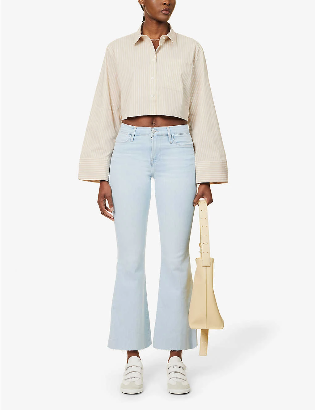 FRAME Le Easy Flare Flared-leg High-rise Stretch-denim Jeans 2 FRAME Le Easy Flare Flared-leg High-rise Stretch-denim Jeans - Image 2