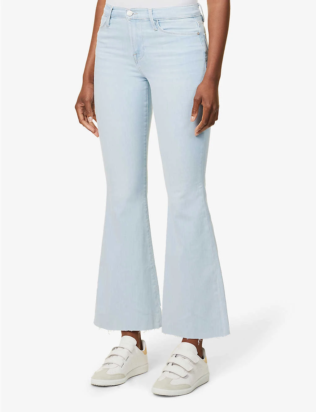 FRAME Le Easy Flare Flared-leg High-rise Stretch-denim Jeans 3 FRAME Le Easy Flare Flared-leg High-rise Stretch-denim Jeans - Image 3