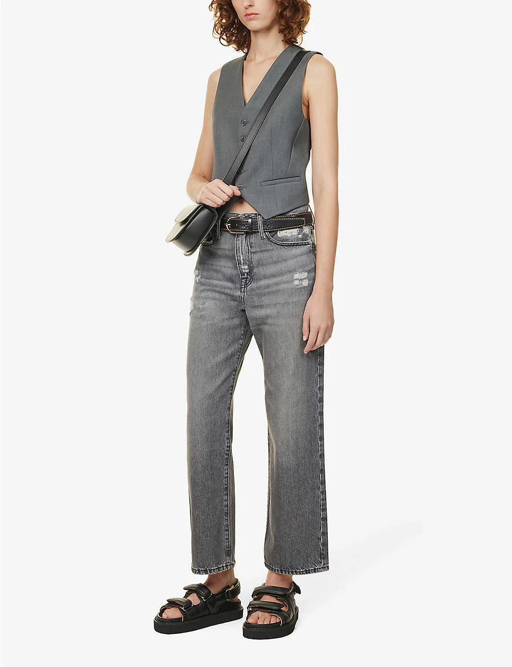 FRAME Le Jane Crop Straight-leg High-rise Jeans 2 FRAME Le Jane Crop Straight-leg High-rise Jeans - Image 2